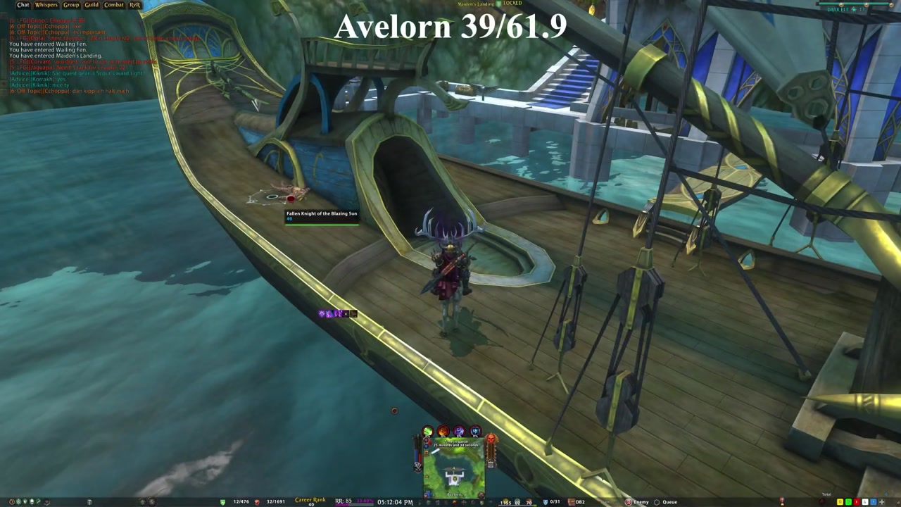 Avelorn Fallen Knight of the Blazing Sun in-world location screenshot