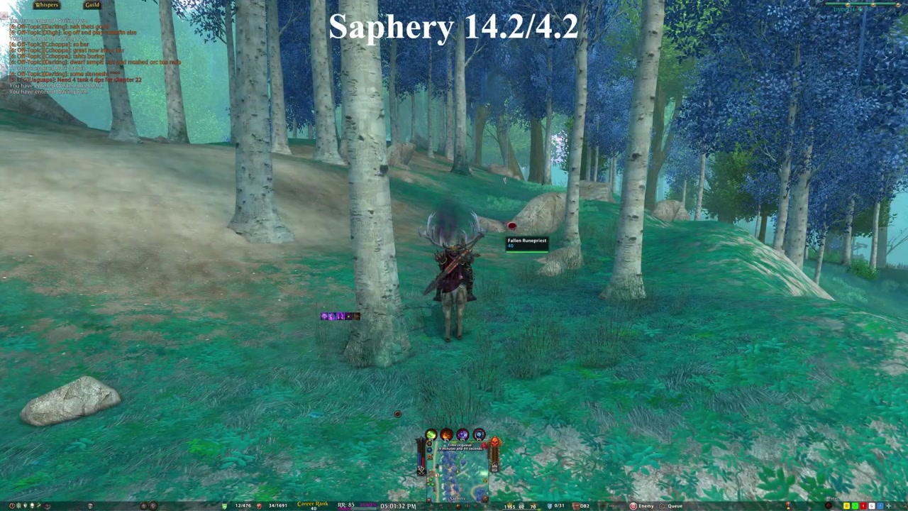 Saphery Fallen Runepriest in-world location screenshot