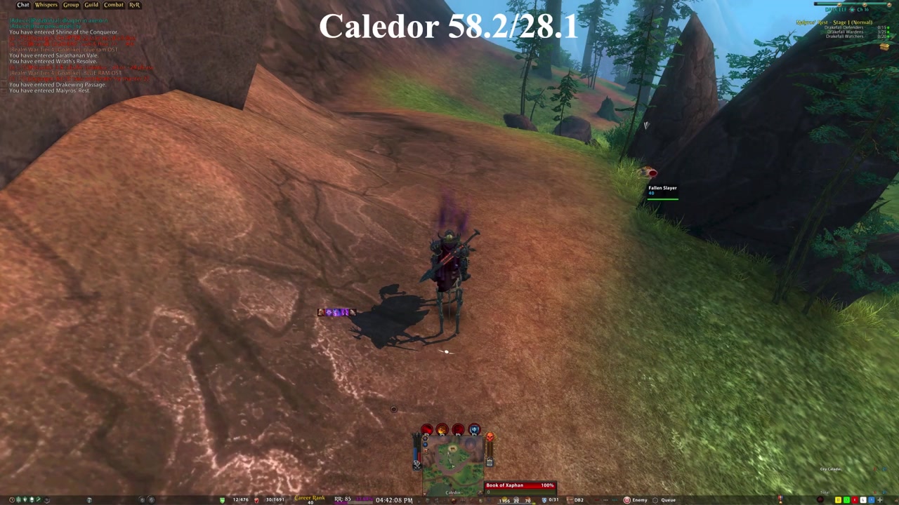 Caledor Fallen Slayer in-world location screenshot