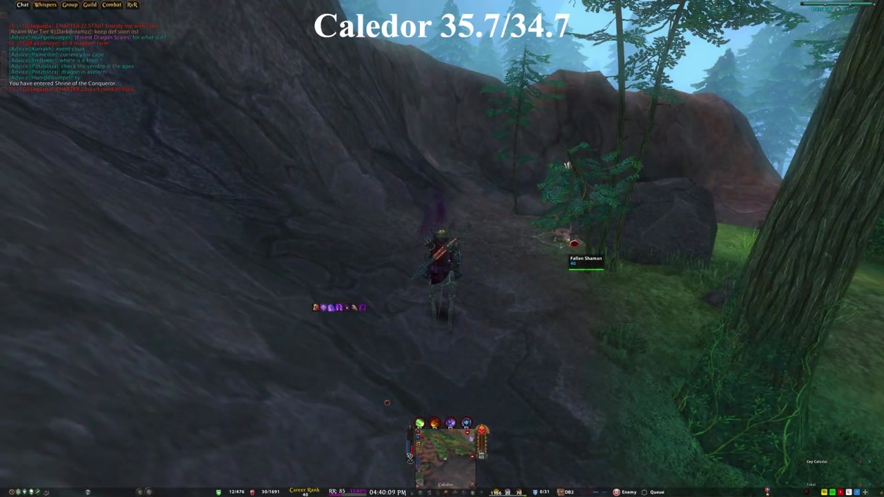 Caledor Fallen Shaman in-world location screenshot