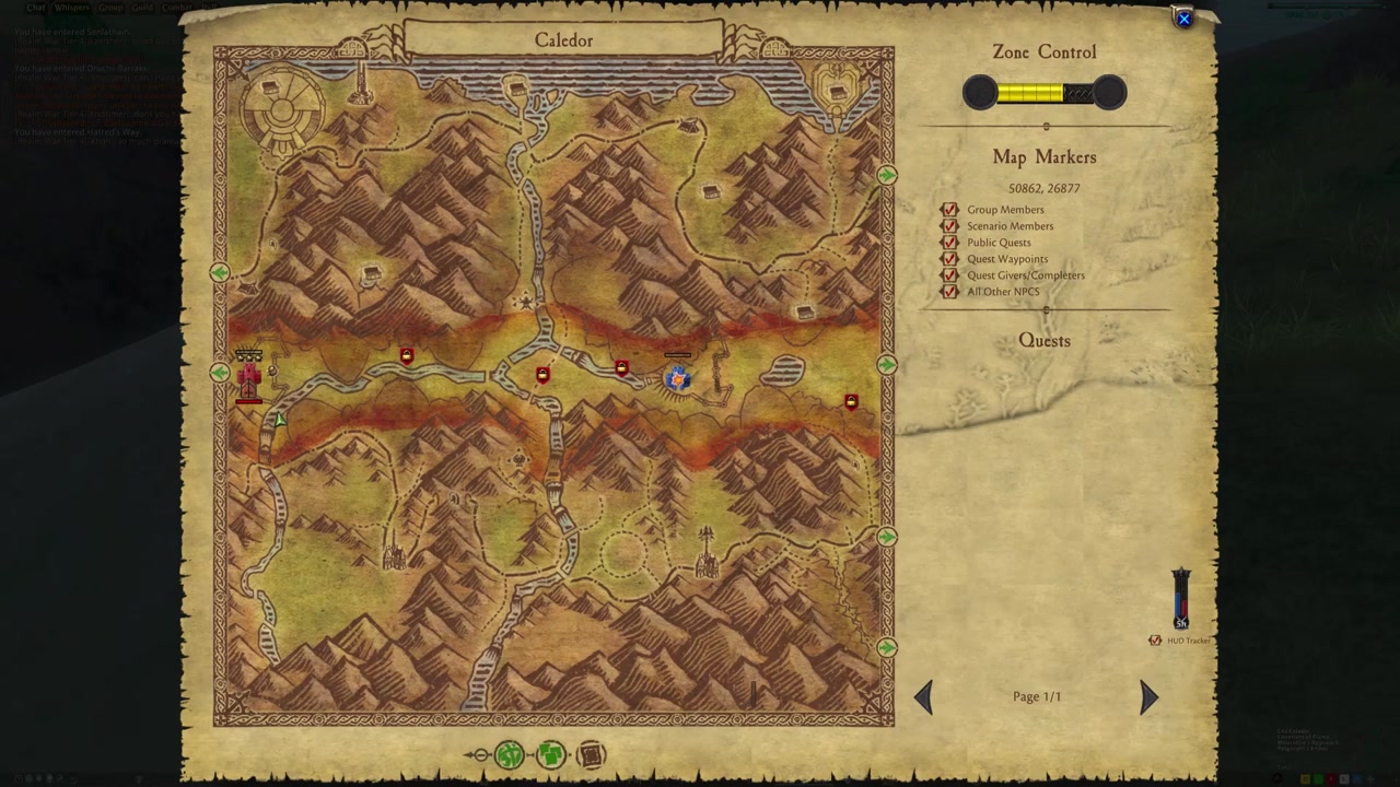Caledor Fallen Bright Wizard map screenshot