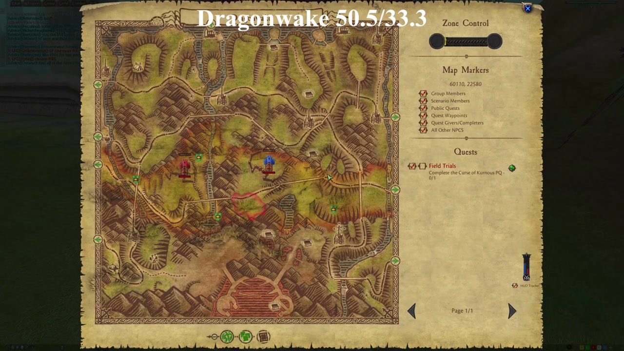 Dragonwake Fallen Sorceress map screenshot