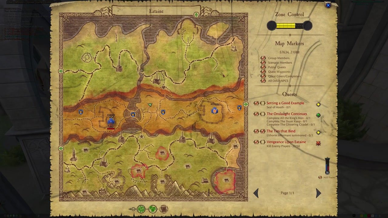 Etaine Fallen Sword Master map screenshot